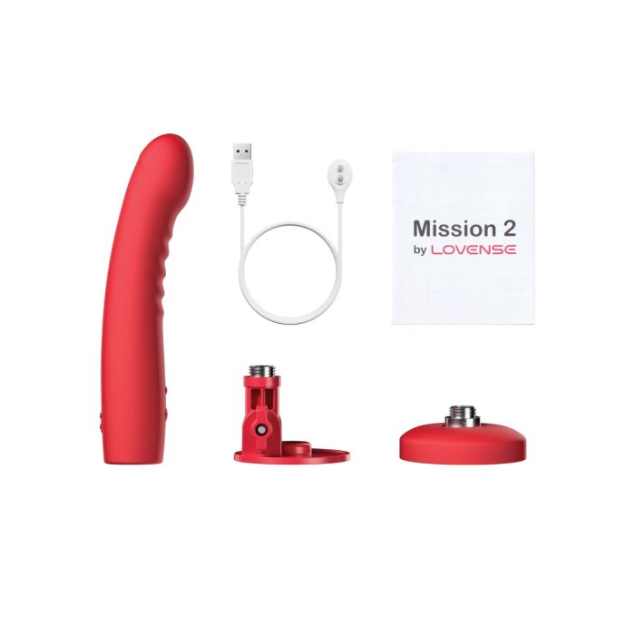 Lovense Mission 2 Touch-Sensitive Tech - Red 