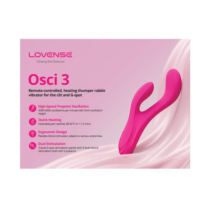 Lovense Osci 3 Oscillating G Spot Vibrator - Pink 2