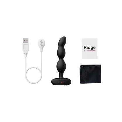 Lovense Ridge Bumpy Anal Plug - Black 4