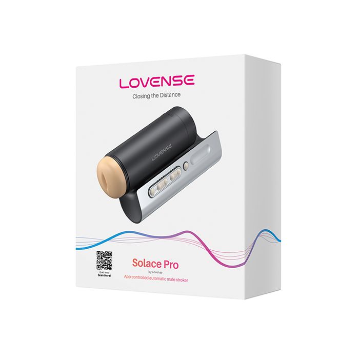 Lovense Solace Pro Thrusting Masturbator - Black 