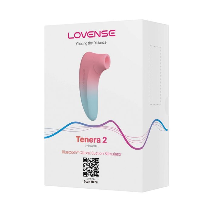 Lovense Tenera 2 Bluetooth Clitoral Suction Stimulator - Pink/Blue 6