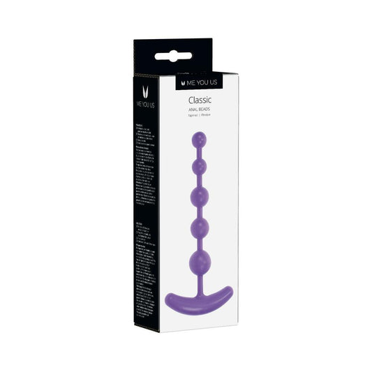 Me You Us Classic Anal Beads Purple 