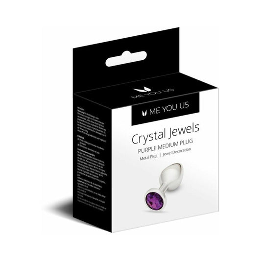 Me You Us Crystal Jewels Metal Plug Purple M 