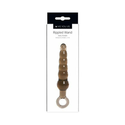 Me You Us Rippled Wand Anal Teaser Plug Black 