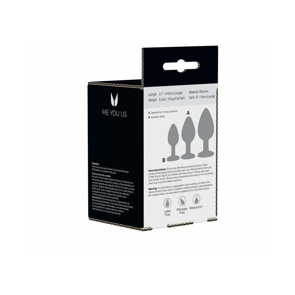Me You Us Trio of Jewels 3-Piece Training Plug Set 6