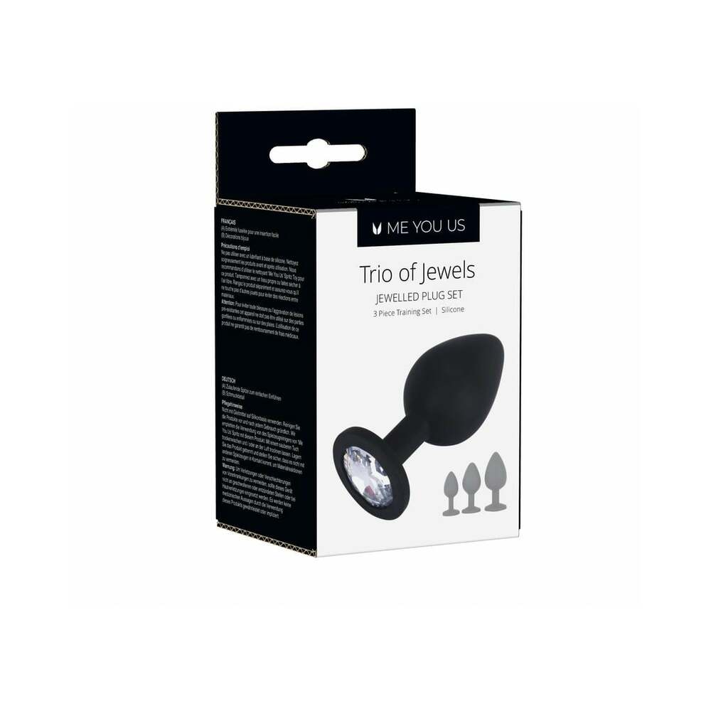 Me You Us Trio of Jewels 3-Piece Training Plug Set 