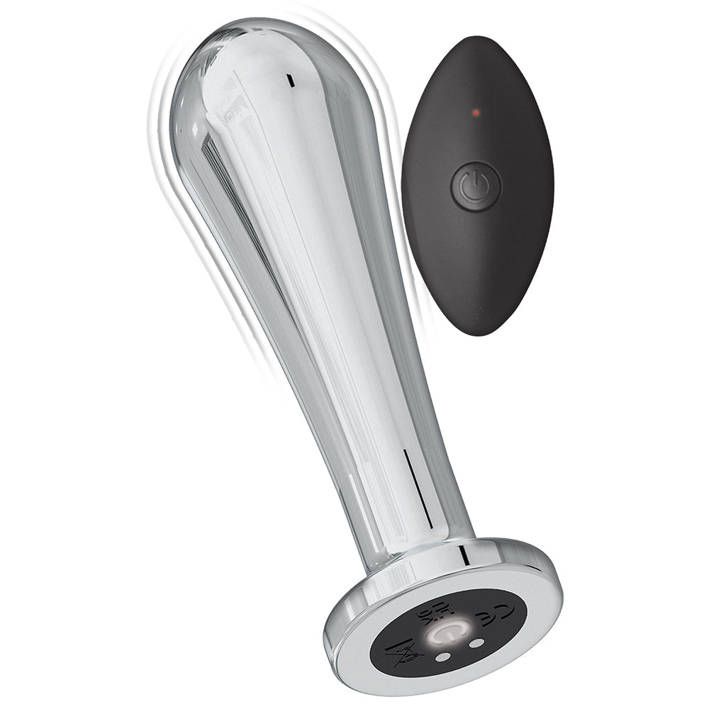 Nasstoys Ass-Sation Remote Vibrating Metal Anal Bulb Silver 1