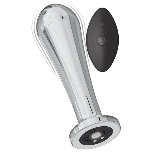 Nasstoys Ass-Sation Remote Vibrating Metal Anal Bulb Silver 1