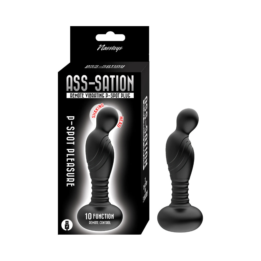 Nasstoys Ass-Sation Remote Vibrating P-Spot Plug Black 