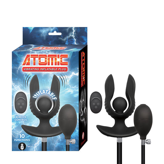 Nasstoys Atomic Vibrating Inflatable Plug Black 