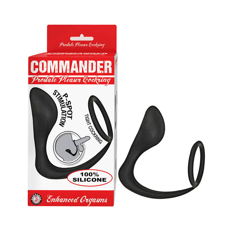 Nasstoys Commander Prostate Pleaser Cockring Black 