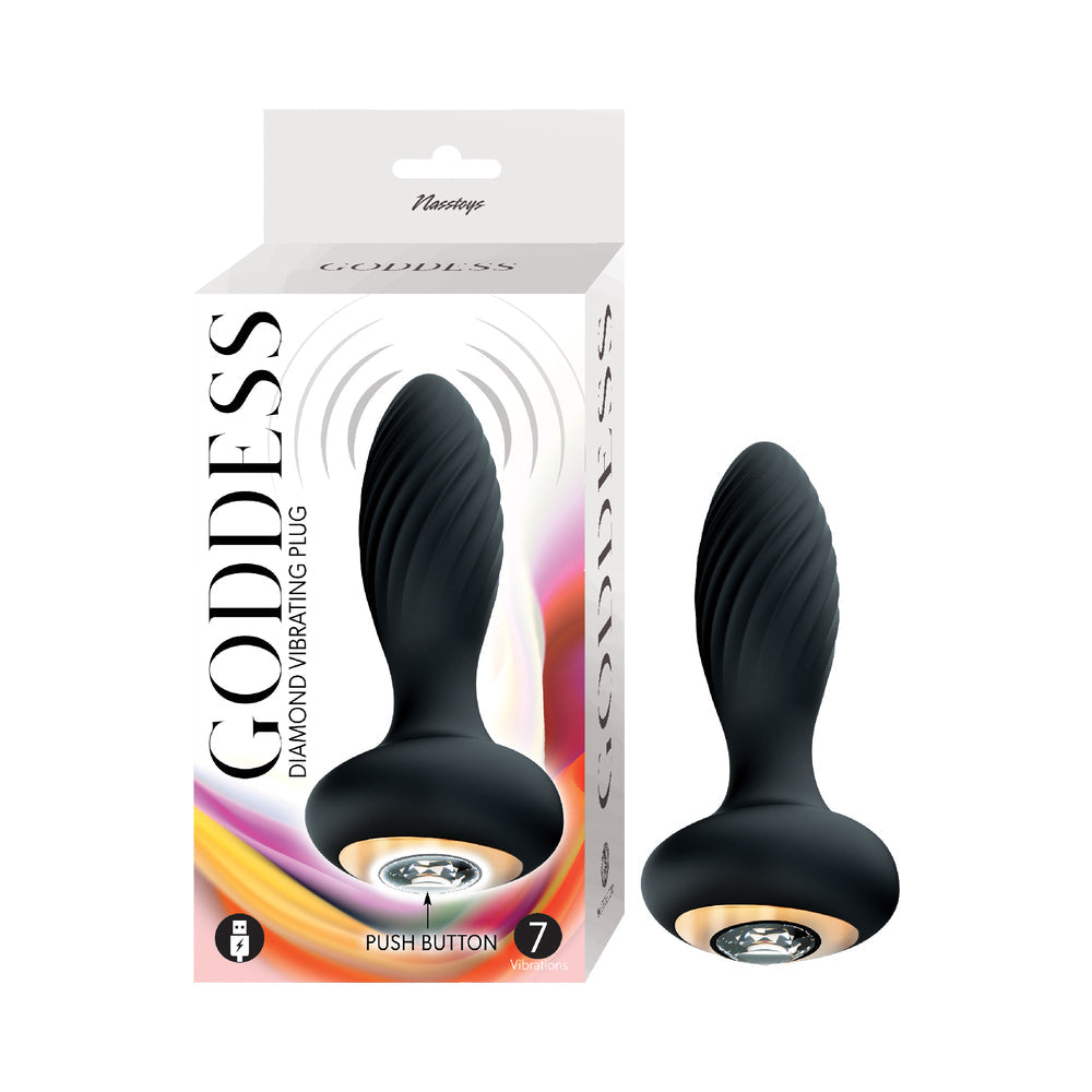 Nasstoys Goddess Diamond Vibrating Plug Black 