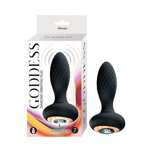 Nasstoys Goddess Diamond Vibrating Plug Black 