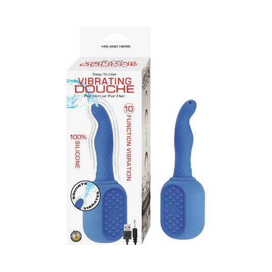 Nasstoys Vibrating Douche Rechargeable Silicone Blue 
