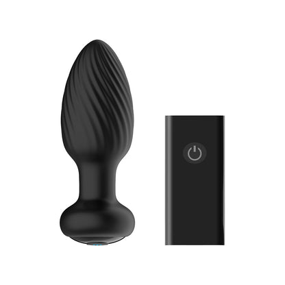 Nexus Duo Plug Rechargeable Remote-Controlled Vibrating Silicone Anal Plug Black 2