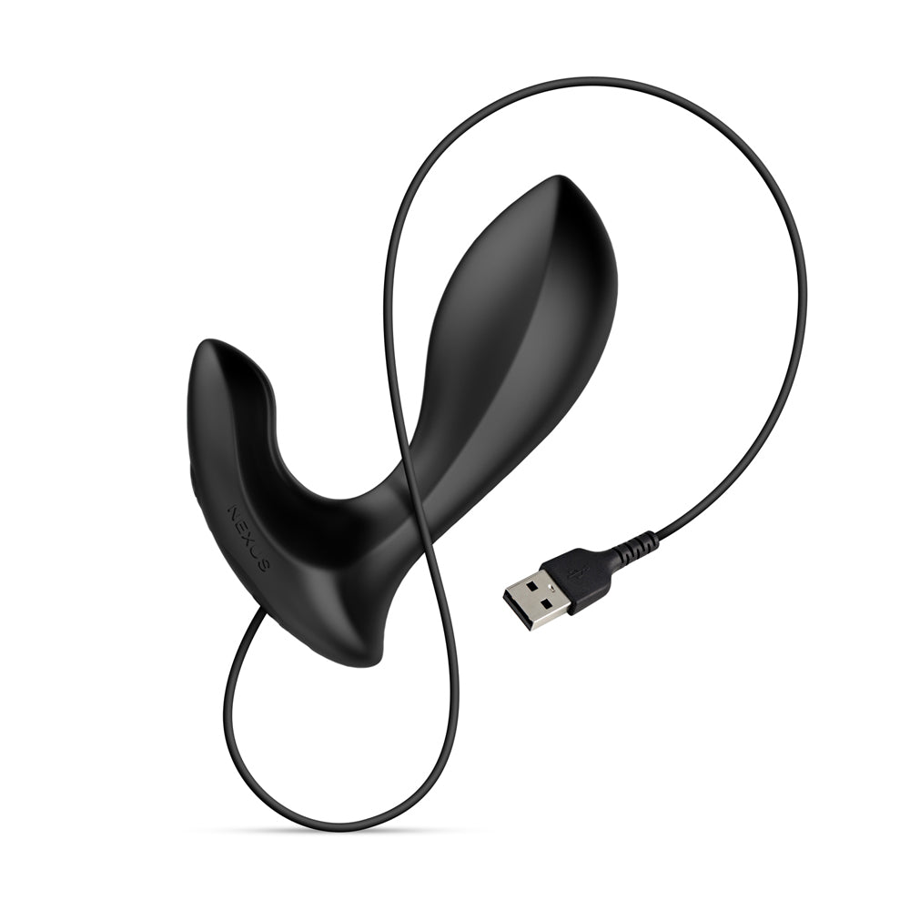 Nexus Duo Plug Rechargeable Remote-Controlled Vibrating Silicone Anal Plug Black 8