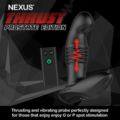 Nexus Thrust Prostate Edition Thrusting Vibrating Prostate and Perineum Massager Black 7