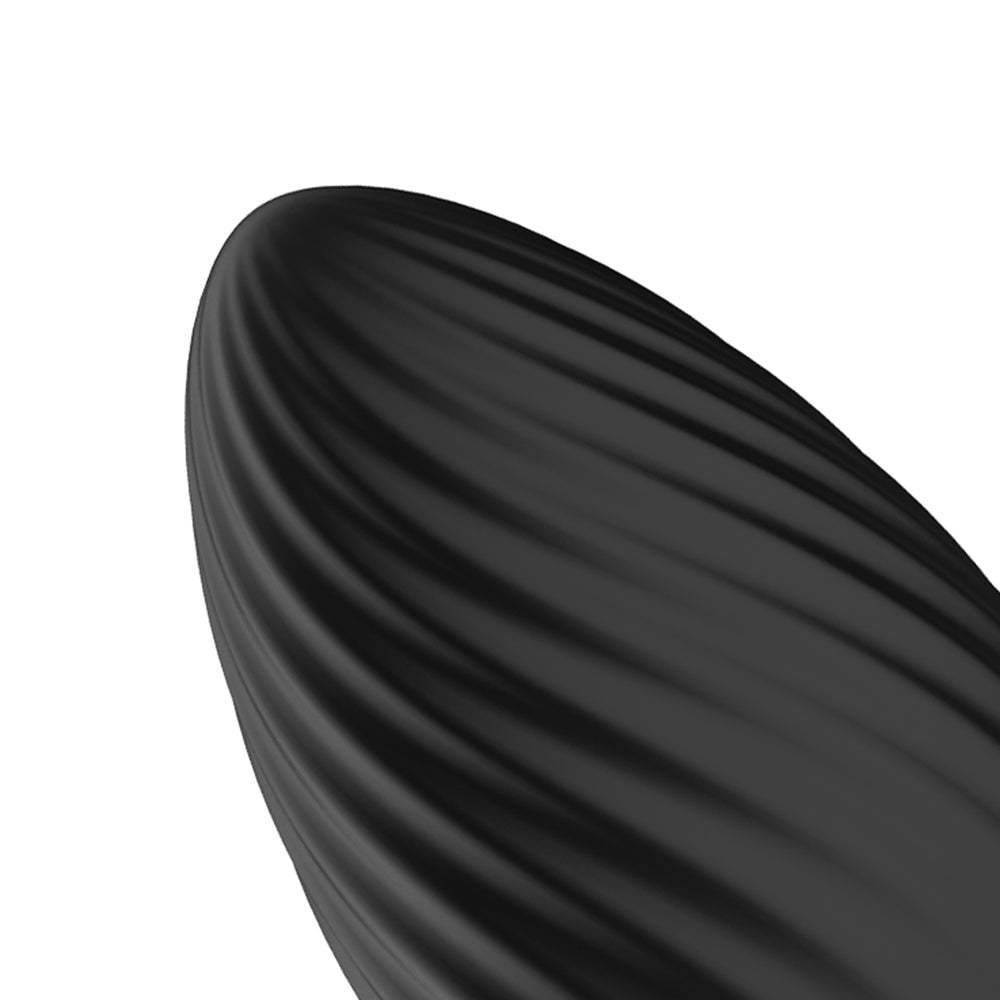 Nexus Tornado Rechargeable Remote-Controlled Rotating & Vibrating Textured Silicone Anal Plug Black 4
