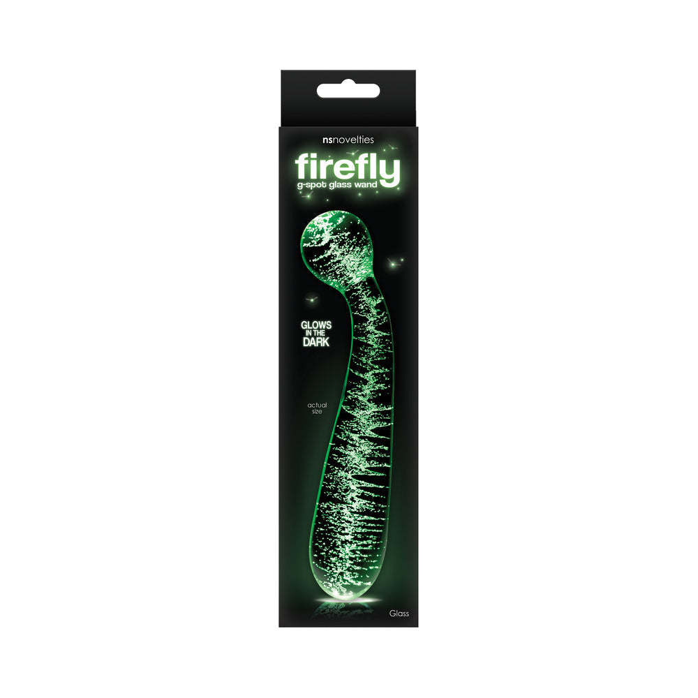 NS Novelties Firefly G-Spot Glass Wand Clear 