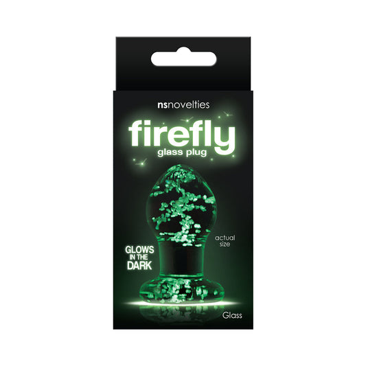 NS Novelties Firefly Glass Plug Small Clear 