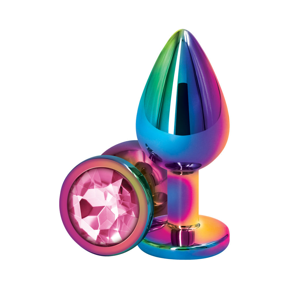 NS Novelties Rear Assets Metal Anal Plug Multicolor 10