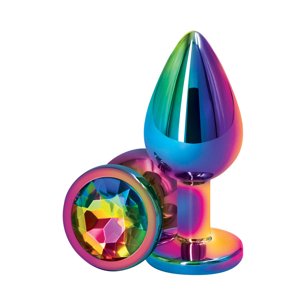 NS Novelties Rear Assets Metal Anal Plug Multicolor 11