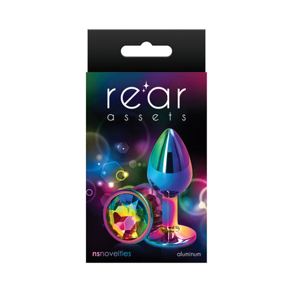 NS Novelties Rear Assets Metal Anal Plug Multicolor 2