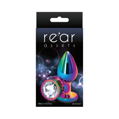 NS Novelties Rear Assets Metal Anal Plug Multicolor 3