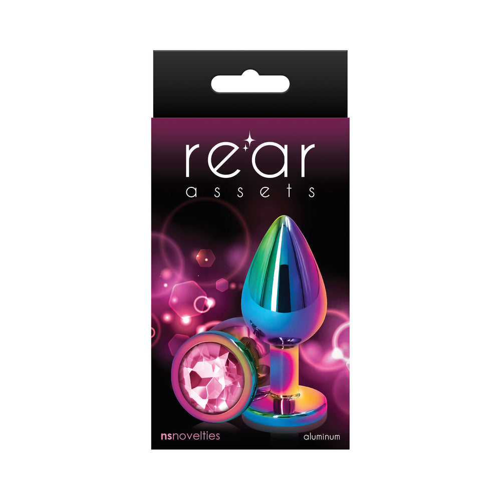 NS Novelties Rear Assets Metal Anal Plug Multicolor 4