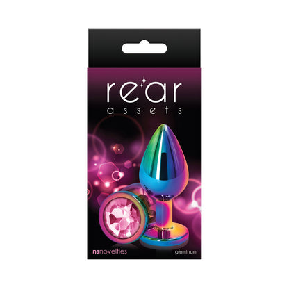 NS Novelties Rear Assets Metal Anal Plug Multicolor 4