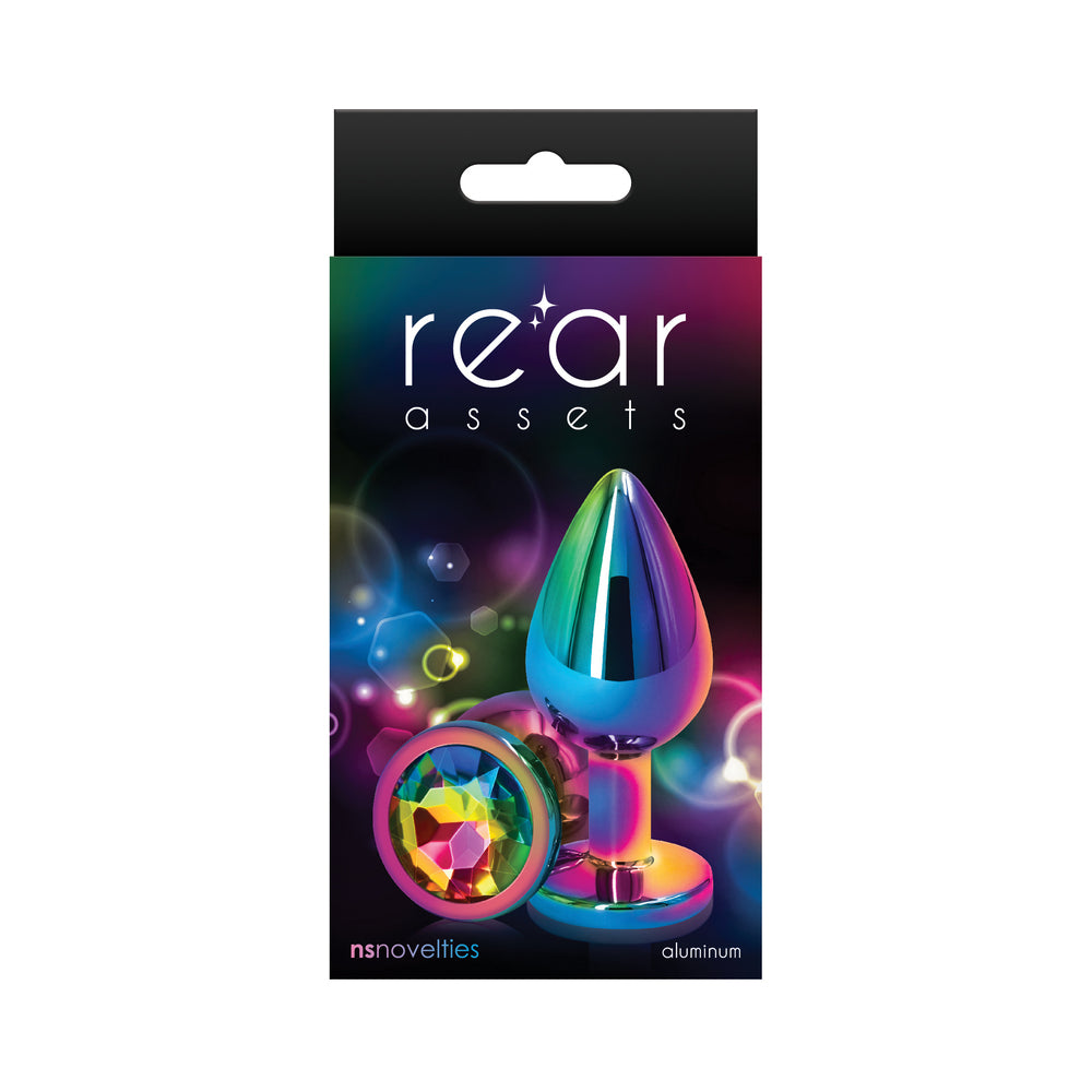 NS Novelties Rear Assets Metal Anal Plug Multicolor 5