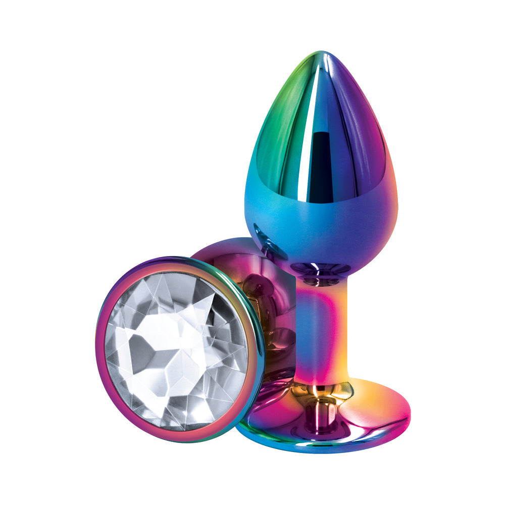NS Novelties Rear Assets Metal Anal Plug Multicolor 6
