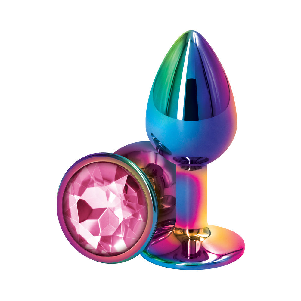 NS Novelties Rear Assets Metal Anal Plug Multicolor 7