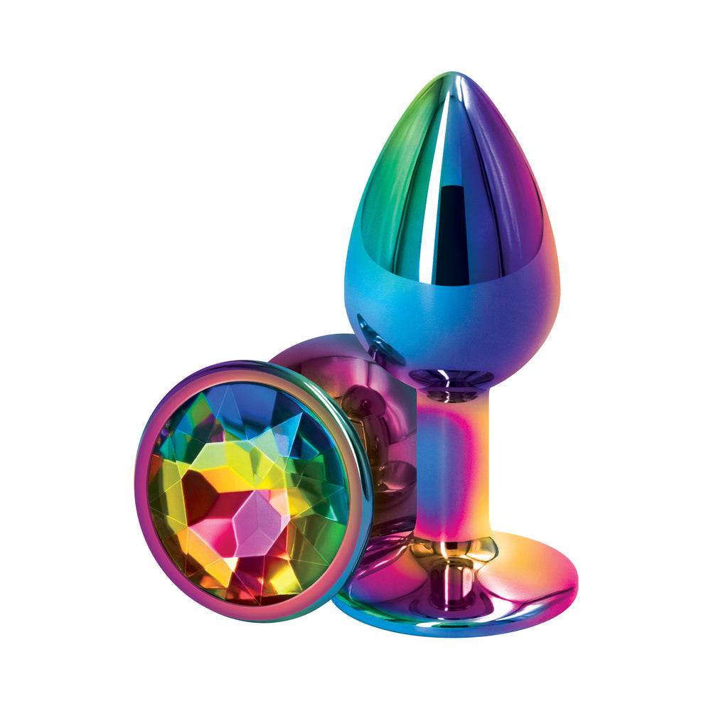 NS Novelties Rear Assets Metal Anal Plug Multicolor 8