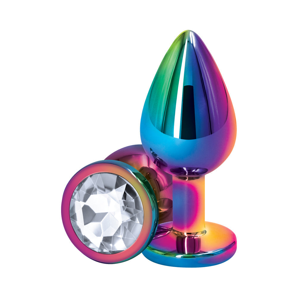 NS Novelties Rear Assets Metal Anal Plug Multicolor 9