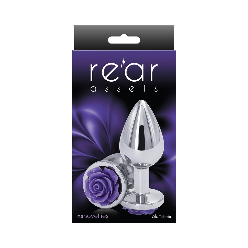 NS Novelties Rear Assets Rose Anal Plug Medium 2