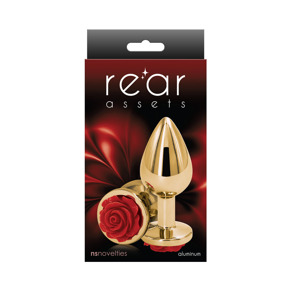 NS Novelties Rear Assets Rose Anal Plug Medium 3