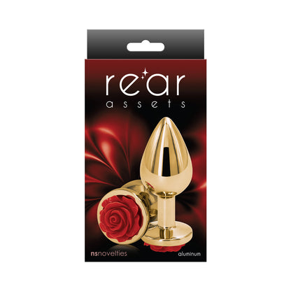 NS Novelties Rear Assets Rose Anal Plug Medium 3