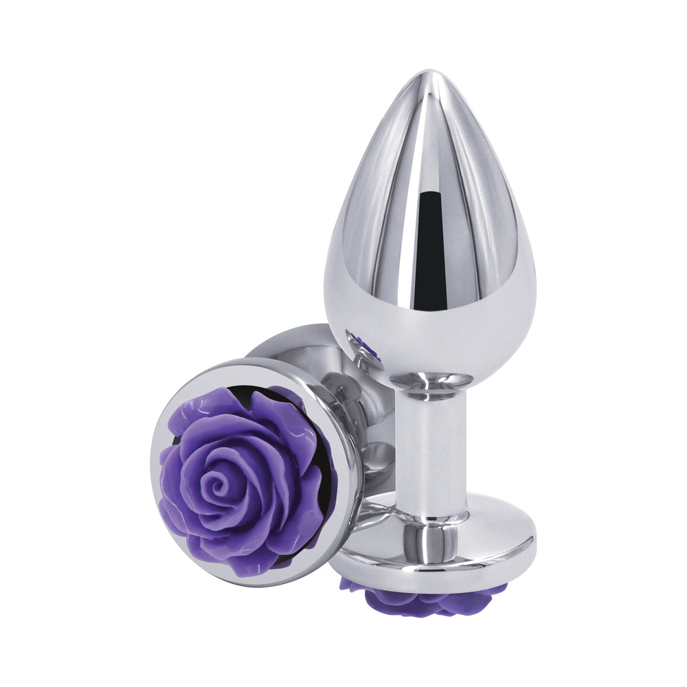 NS Novelties Rear Assets Rose Anal Plug Medium 7