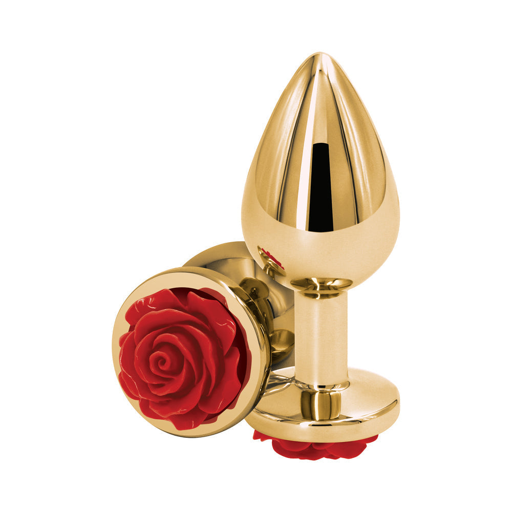 NS Novelties Rear Assets Rose Anal Plug Medium 8