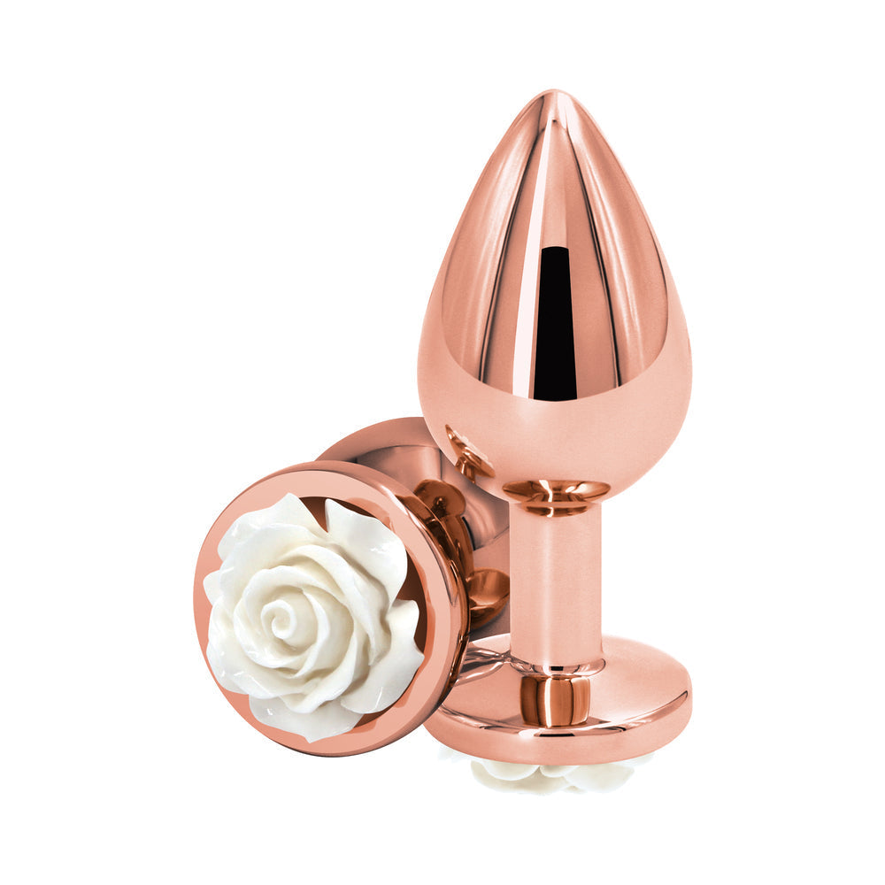 NS Novelties Rear Assets Rose Anal Plug Medium 9