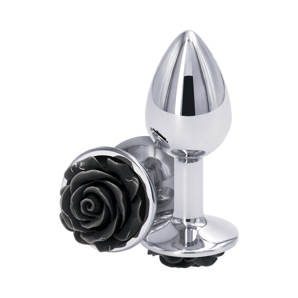NS Novelties Rear Assets Rose Anal Plug Small 3
