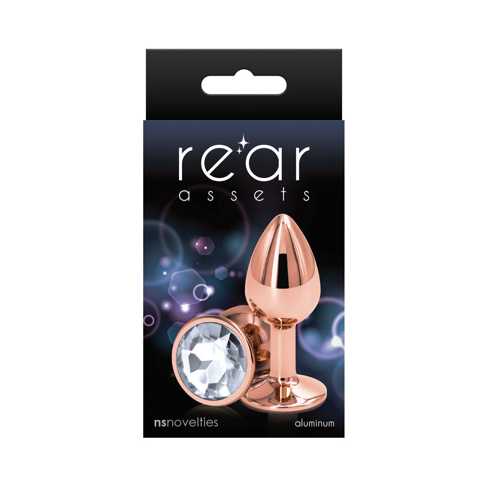 NS Novelties Rear Assets Rose Gold Anal Plug 3