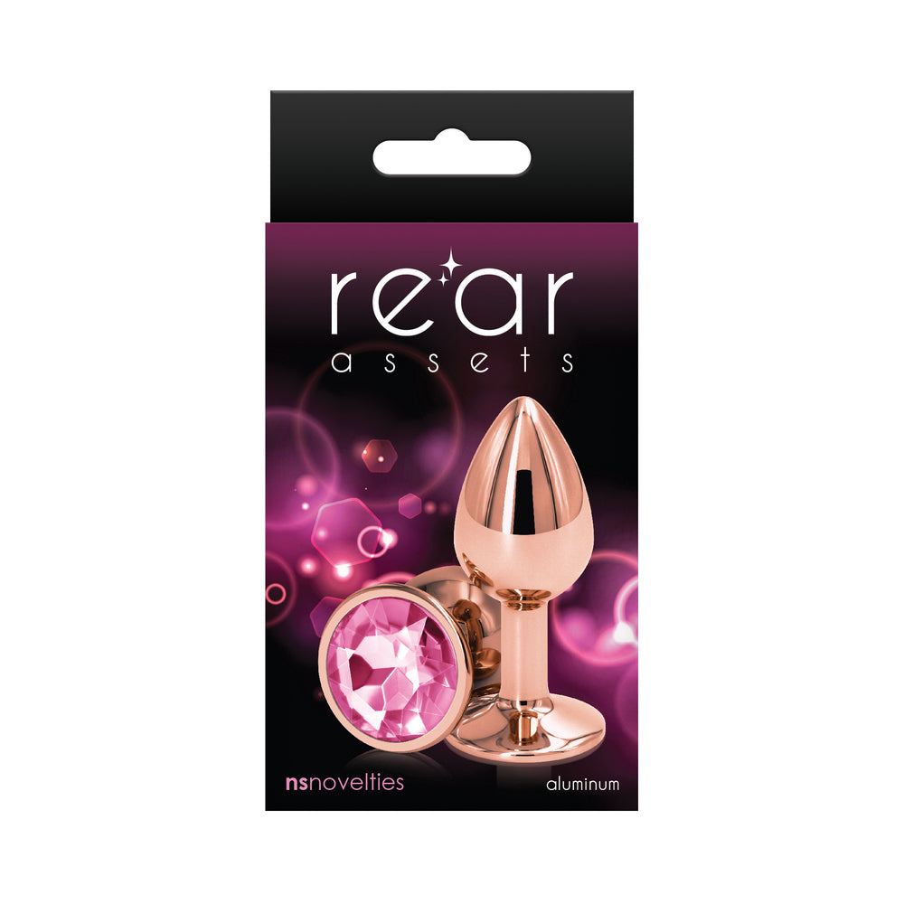 NS Novelties Rear Assets Rose Gold Anal Plug 4