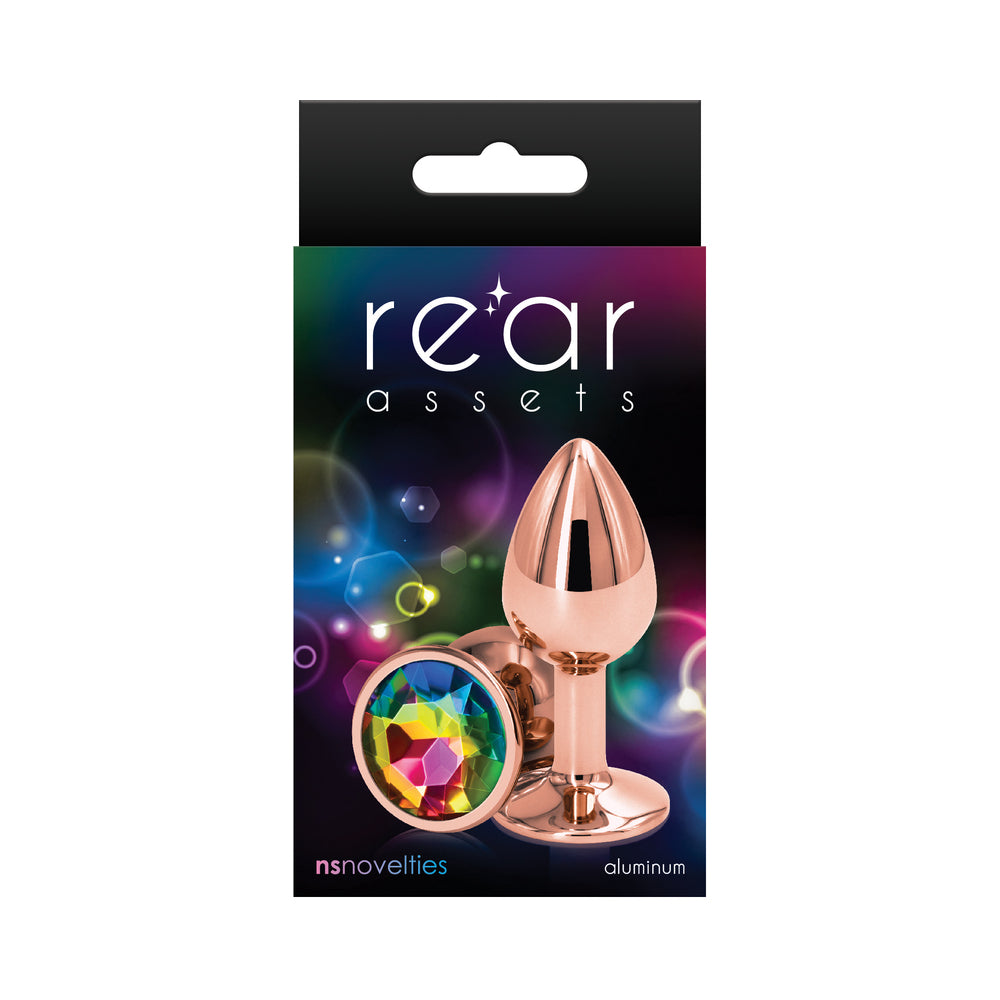 NS Novelties Rear Assets Rose Gold Anal Plug 5