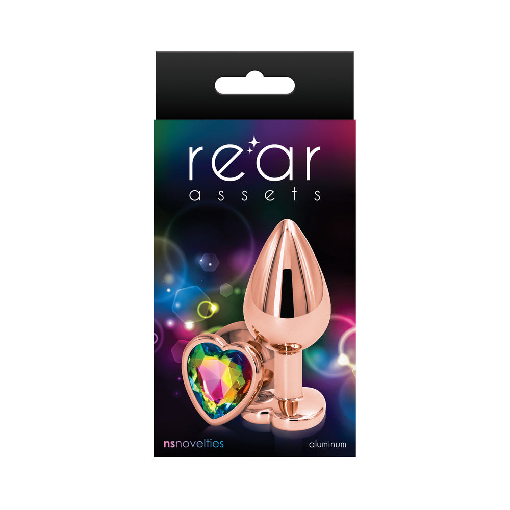 NS Novelties Rear Assets Rose Gold Heart Plug 2