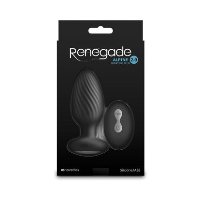 NS Novelties Renegade Alpine 2.0 Gyrating and Vibrating Plug with Remote Black 3