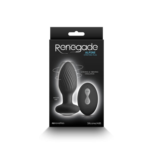 NS Novelties Renegade Alpine Gyrating Plug Black 