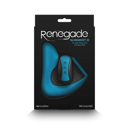 NS Novelties Renegade Slingshot II Cock Ring & Prostate Stimulator Teal 3