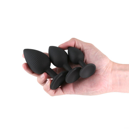 NS Novelties Renegade Triple Ace Plug Kit Black 2